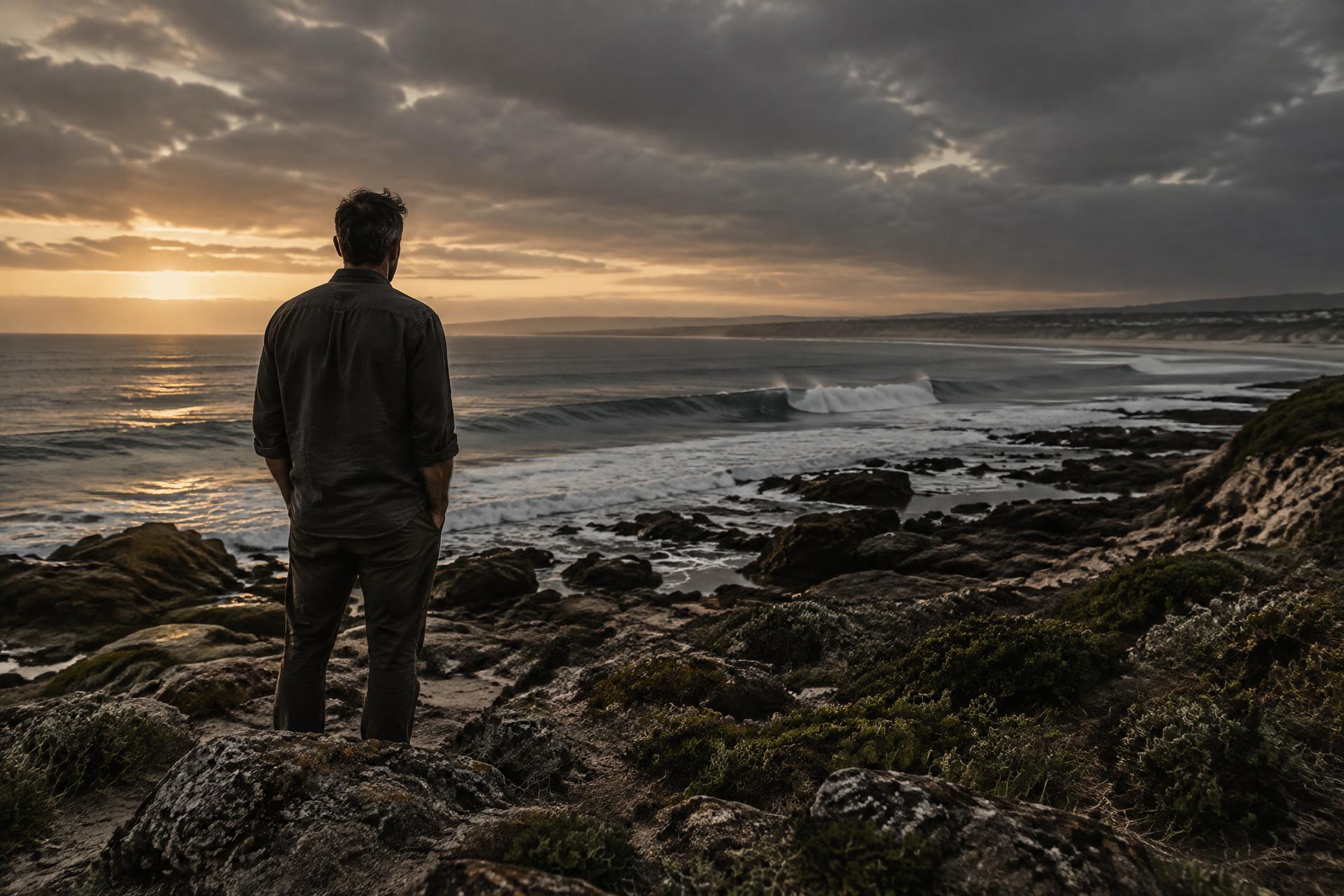 Ocean meeting the shore at Jeffreys Bay